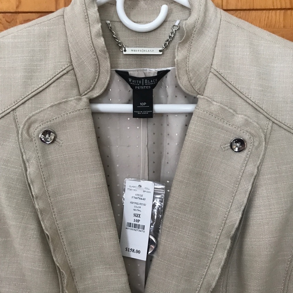 Whbm Blazer Pm Nwt Color Neutral - image 4